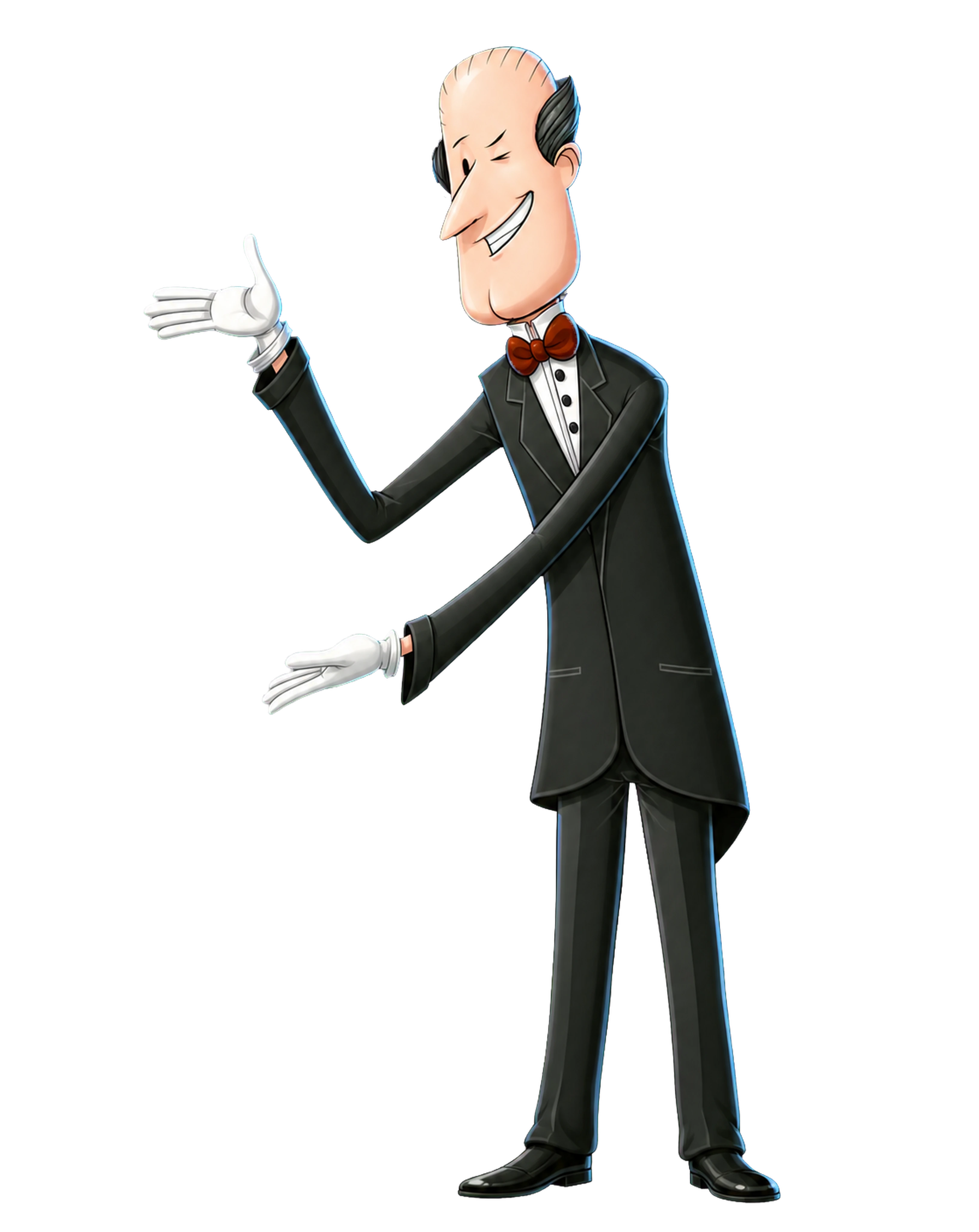 The Insistent Butler asking firmly