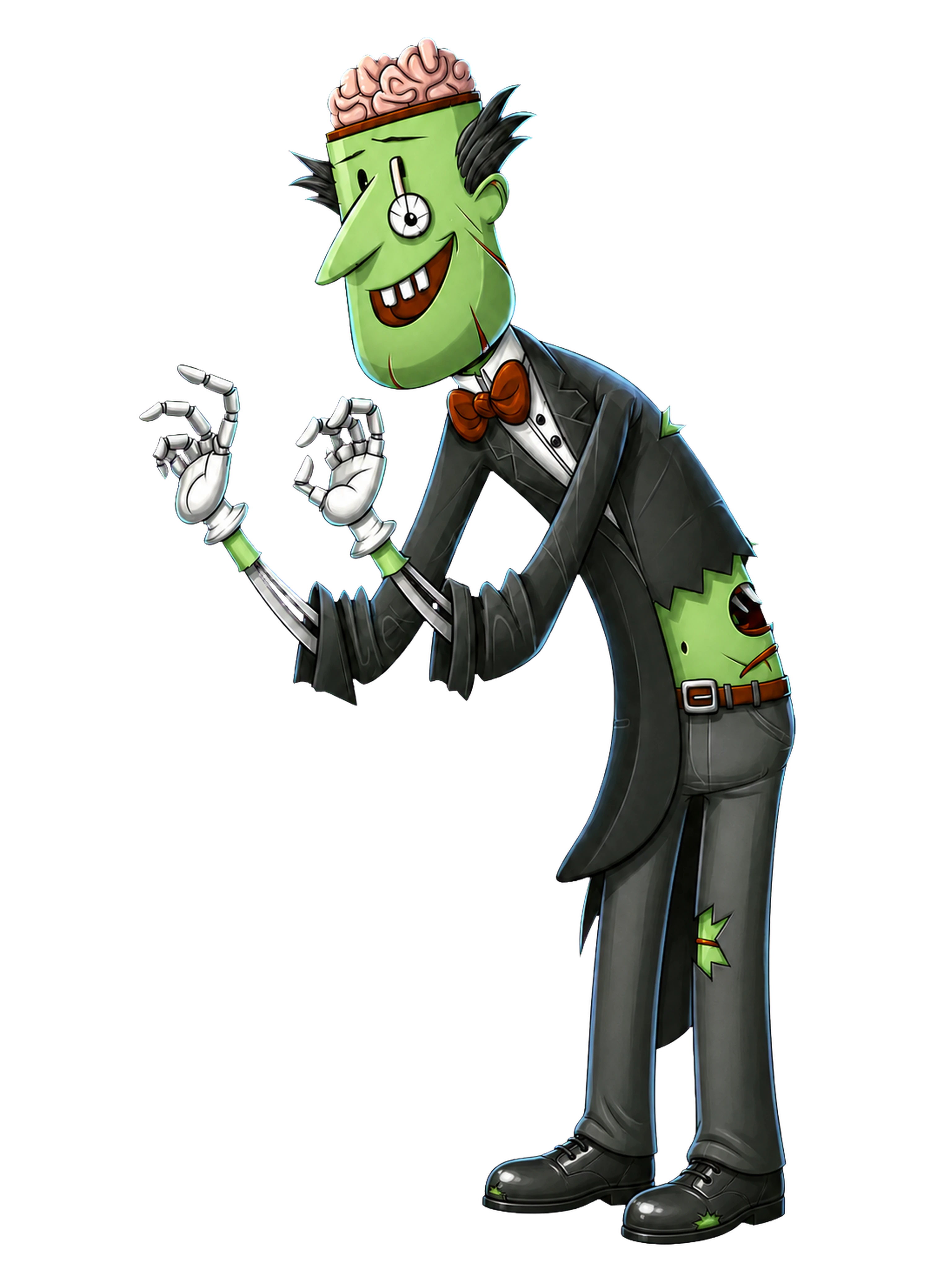 The Zombie Butler in theatrical undead character